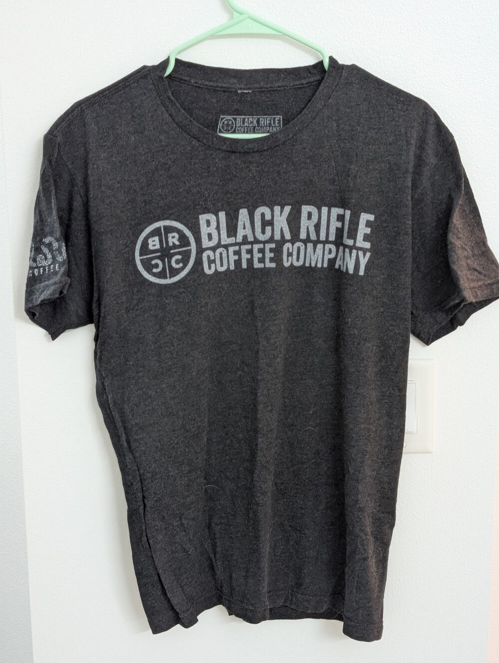 Black Rifle Coffee Company Logo Tee - Charcoal Gray